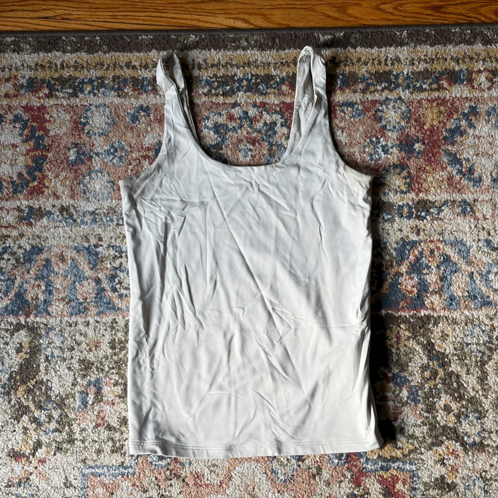 Abercrombie & Fitch White Scoop Tank